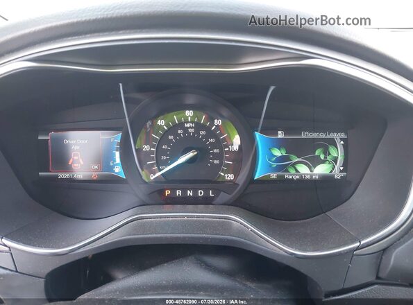 3FA6P0UU5JR209471 2018 FORD FUSION HYBRID Blue Вид задніх сидінь