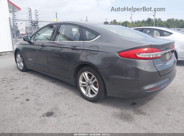 3FA6P0UU5JR254541 2018 FORD FUSION HYBRID Gray Задня ліва чверть