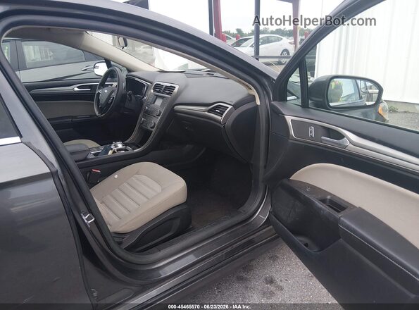 3FA6P0UU5JR254541 2018 FORD FUSION HYBRID Gray Вид салону спереду