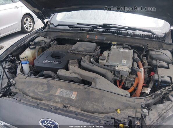 3FA6P0UU5JR254541 2018 FORD FUSION HYBRID Gray Вид ззаду