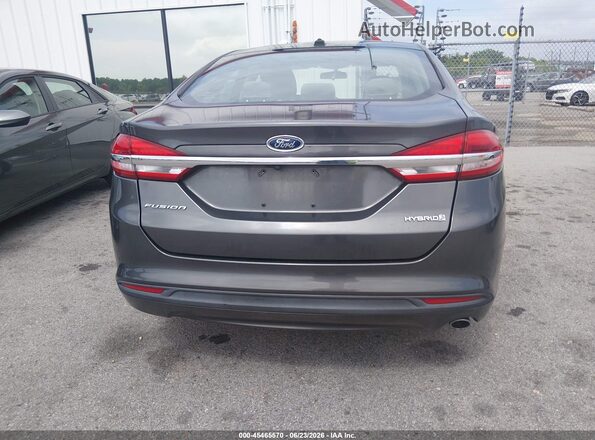 3FA6P0UU5JR254541 2018 FORD FUSION HYBRID Gray 