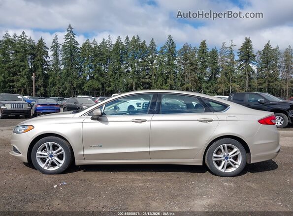3FA6P0UU5JR261697 2018 FORD FUSION HYBRID Gold Vista interior de 360 grados