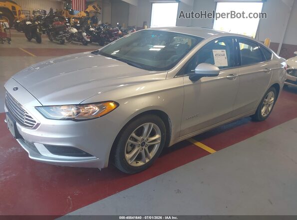 3FA6P0UU5JR278788 2018 FORD FUSION HYBRID Silver Вид щитка приладів