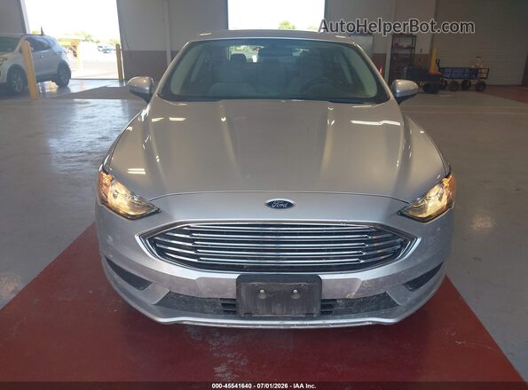 3FA6P0UU5JR278788 2018 FORD FUSION HYBRID Silver Вид спереду