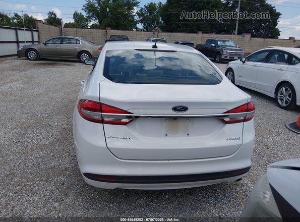 3FA6P0UU6JR141987 2018 FORD FUSION HYBRID White 