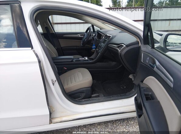 3FA6P0UU6JR141987 2018 FORD FUSION HYBRID White Вид салону спереду