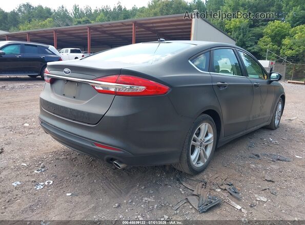 3FA6P0UU6JR235822 2018 FORD FUSION HYBRID Gray Trasero derecho