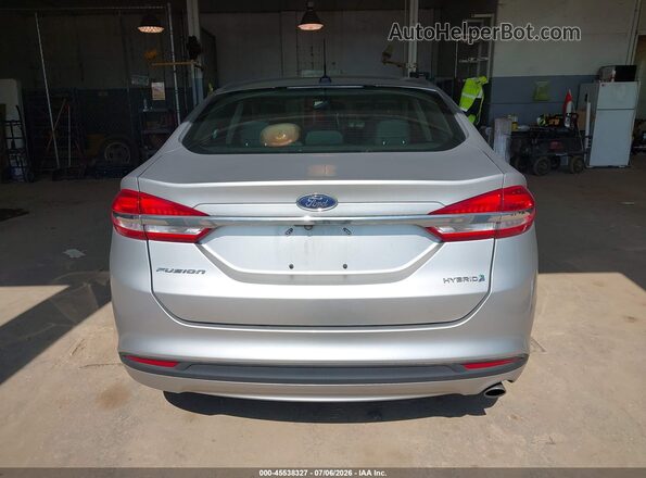 3FA6P0UU6JR235836 2018 FORD FUSION HYBRID Silver 