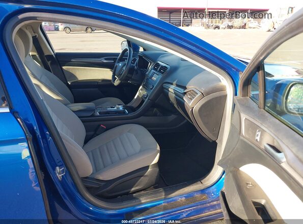 3FA6P0UU7HR160185 2017 FORD FUSION HYBRID Blue Vista interior delantera