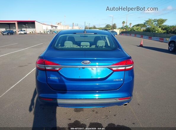 3FA6P0UU7HR160185 2017 FORD FUSION HYBRID Blue 