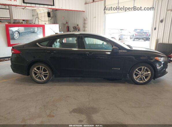 3FA6P0UU7JR100607 2018 FORD FUSION HYBRID Черный 