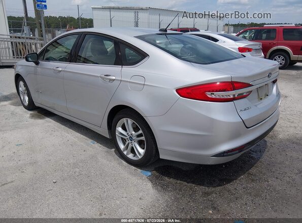 3FA6P0UU7JR122591 2018 FORD FUSION HYBRID Silver Tył lewy