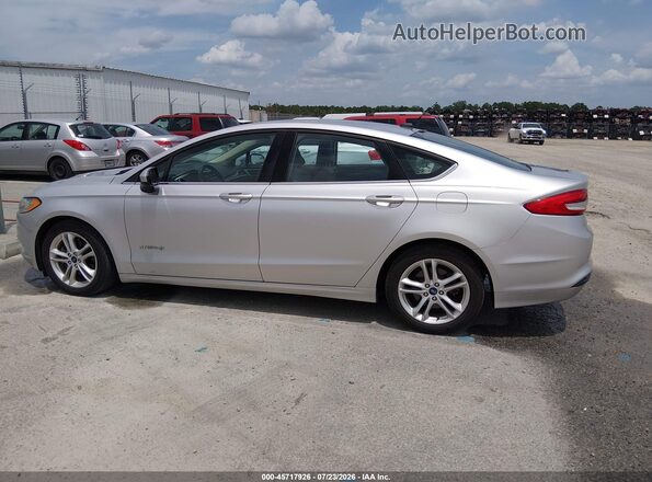 3FA6P0UU7JR122591 2018 FORD FUSION HYBRID Silver 