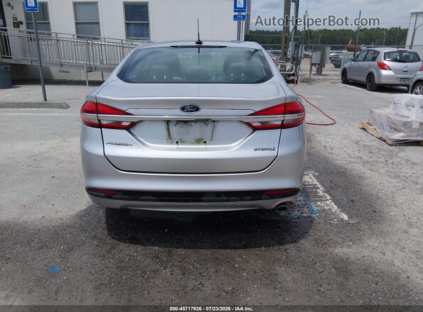 3FA6P0UU7JR122591 2018 FORD FUSION HYBRID Silver 