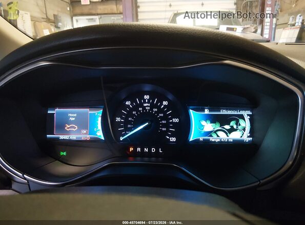 3FA6P0UU7JR235893 2018 FORD FUSION HYBRID Blue Вид задніх сидінь
