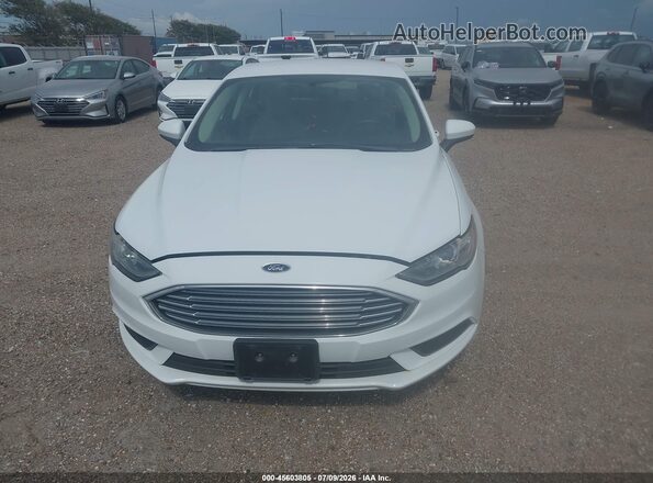 3FA6P0UU7JR235957 2018 FORD FUSION HYBRID White Instrument cluster view