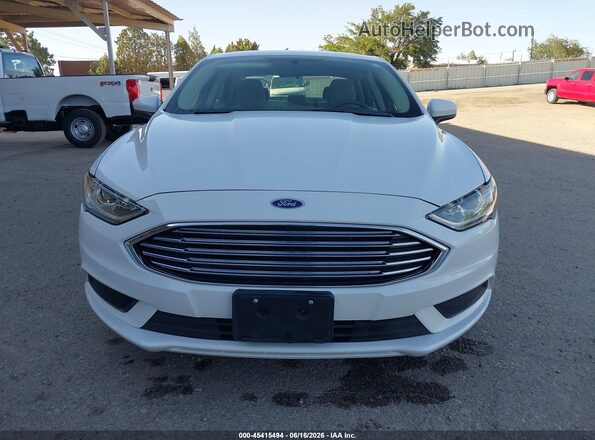 3FA6P0UU7JR243475 2018 FORD FUSION HYBRID White Вид задньої частини салону