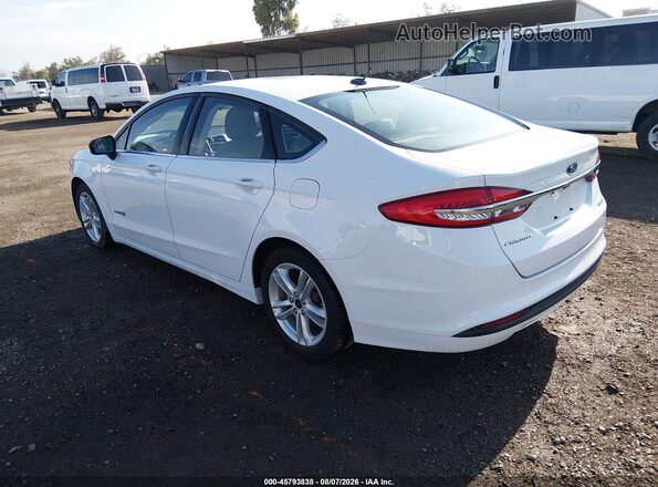 3FA6P0UU7JR254329 2018 FORD FUSION HYBRID Белый Задняя левая четверть