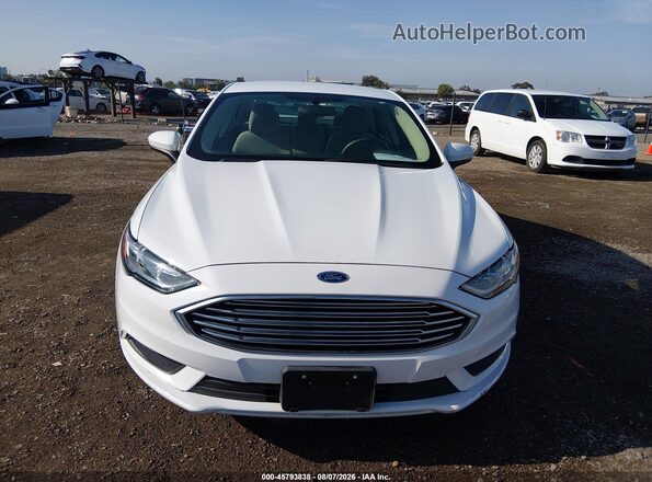 3FA6P0UU7JR254329 2018 FORD FUSION HYBRID Белый Вид щитка приборов