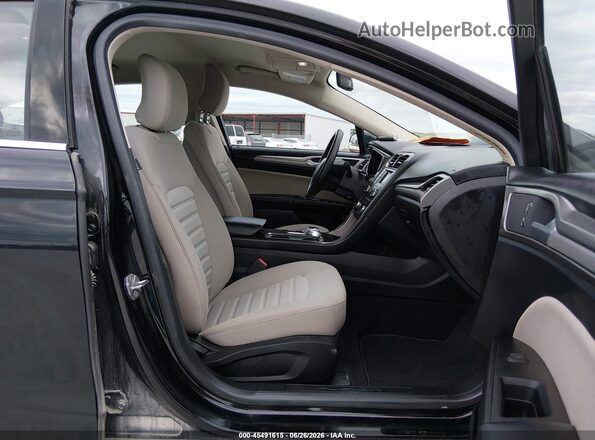 3FA6P0UU7JR254380 2018 FORD FUSION HYBRID Black Widok wnętrza z przodu