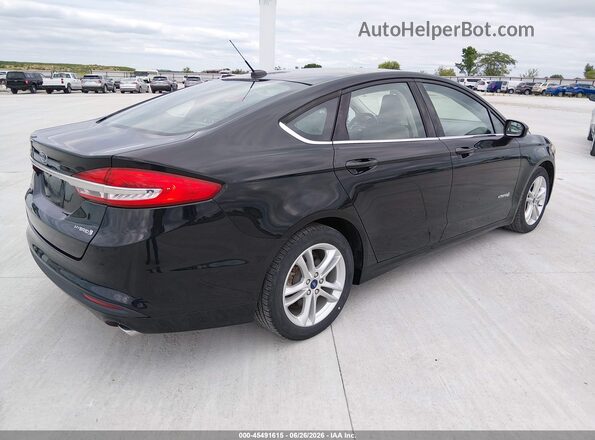 3FA6P0UU7JR254380 2018 FORD FUSION HYBRID Black Tył prawy