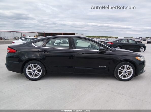 3FA6P0UU7JR254380 2018 FORD FUSION HYBRID Black 