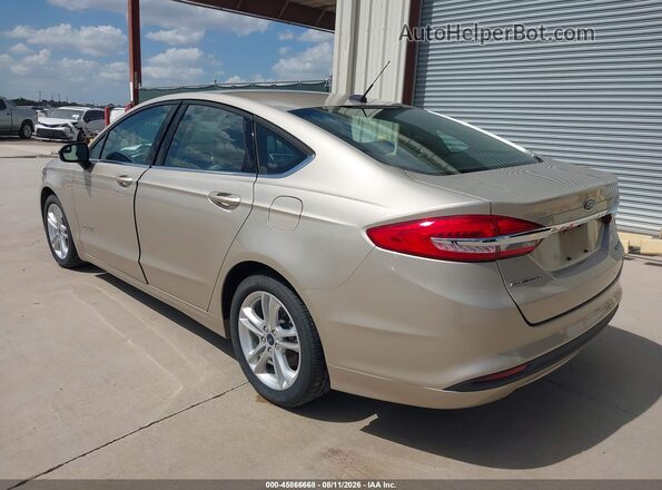 3FA6P0UU7JR254458 2018 FORD FUSION HYBRID Gold უკანა მარცხენა