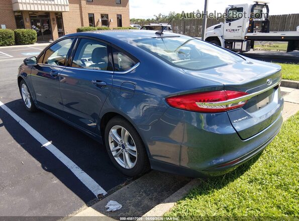 3FA6P0UU7JR254637 2018 FORD FUSION HYBRID Blue უკანა მარცხენა