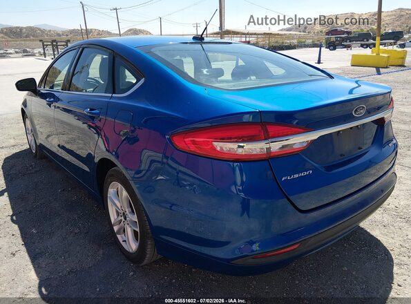 3FA6P0UU7JR261622 2018 FORD FUSION HYBRID Blue Rear left