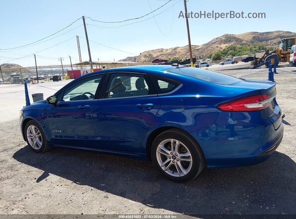 3FA6P0UU7JR261622 2018 FORD FUSION HYBRID Blue 