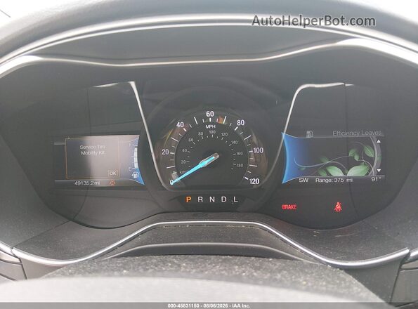 3FA6P0UU7JR271437 2018 FORD FUSION HYBRID Gray Rear seats view