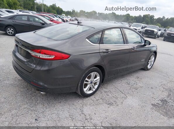 3FA6P0UU7JR271437 2018 FORD FUSION HYBRID Gray Rear right