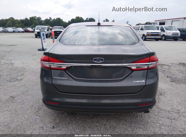 3FA6P0UU7JR271437 2018 FORD FUSION HYBRID Gray 