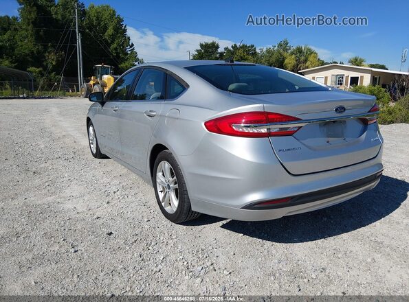 3FA6P0UU7JR271454 2018 FORD FUSION HYBRID Silver Rear left