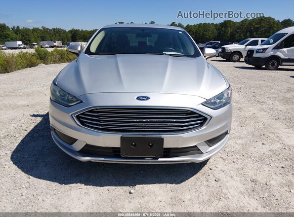 3FA6P0UU7JR271454 2018 FORD FUSION HYBRID Silver Instrument cluster view