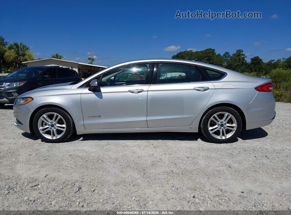 3FA6P0UU7JR271454 2018 FORD FUSION HYBRID Silver 360 interior view