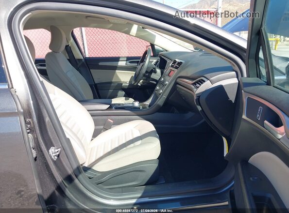 3FA6P0UU7JR273656 2018 FORD FUSION HYBRID Gray Вид салону спереду