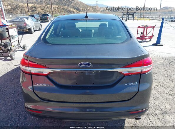 3FA6P0UU7JR273656 2018 FORD FUSION HYBRID Gray 