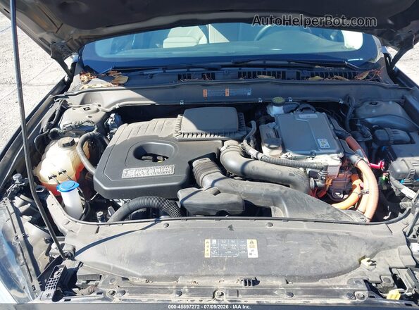 3FA6P0UU7JR273656 2018 FORD FUSION HYBRID Gray Вид ззаду