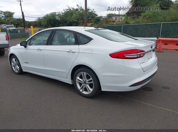 3FA6P0UU7JR273754 2018 FORD FUSION HYBRID Белый Задняя левая четверть