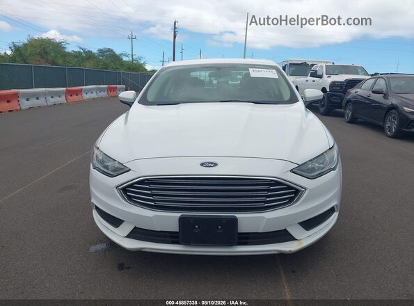 3FA6P0UU7JR273754 2018 FORD FUSION HYBRID Белый Вид задней части салона