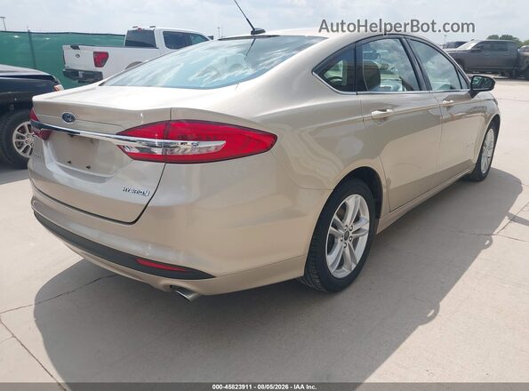 3FA6P0UU7JR278940 2018 FORD FUSION HYBRID Gold Задня права чверть