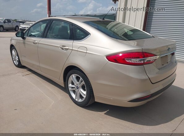 3FA6P0UU7JR278940 2018 FORD FUSION HYBRID Gold Задня ліва чверть