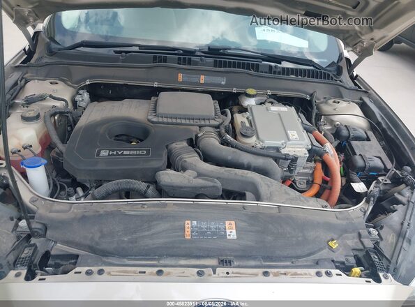 3FA6P0UU7JR278940 2018 FORD FUSION HYBRID Gold Вид ззаду