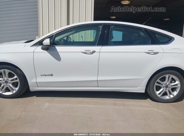3FA6P0UU7JR281983 2018 FORD FUSION HYBRID White 