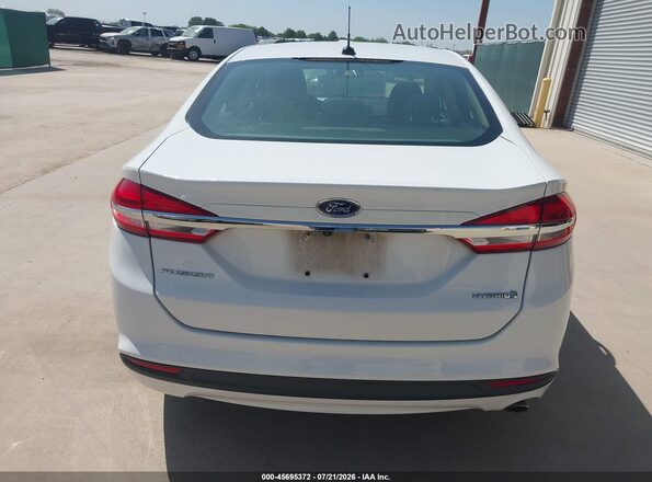 3FA6P0UU7JR281983 2018 FORD FUSION HYBRID White 