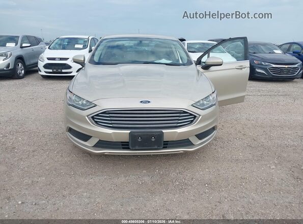 3FA6P0UU8JR100888 2018 FORD FUSION HYBRID Gold Vista frontal