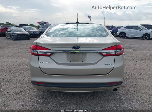 3FA6P0UU8JR100888 2018 FORD FUSION HYBRID Gold 