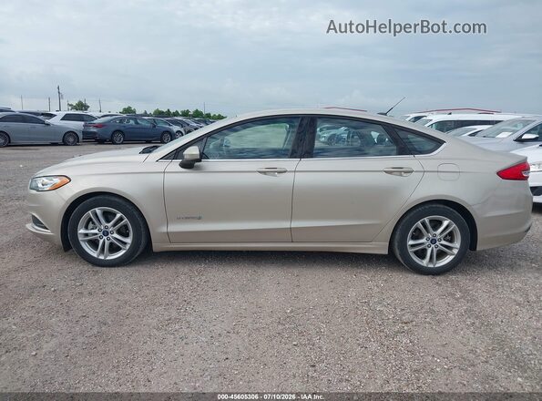 3FA6P0UU8JR100888 2018 FORD FUSION HYBRID Gold Vista interior de 360 grados
