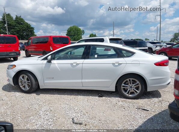 3FA6P0UU8JR141991 2018 FORD FUSION HYBRID Белый Панорамный вид салона 360°